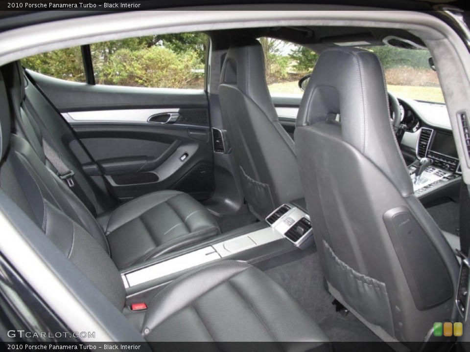 Black Interior Rear Seat for the 2010 Porsche Panamera Turbo #78333141