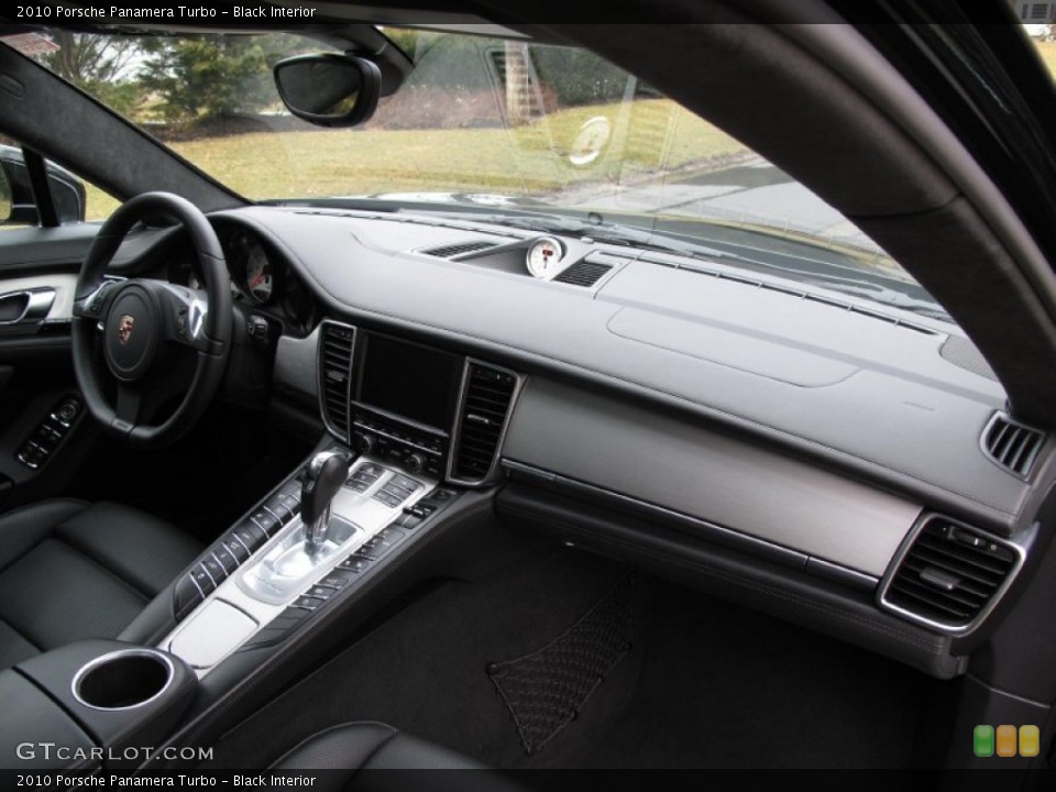 Black Interior Dashboard for the 2010 Porsche Panamera Turbo #78333229