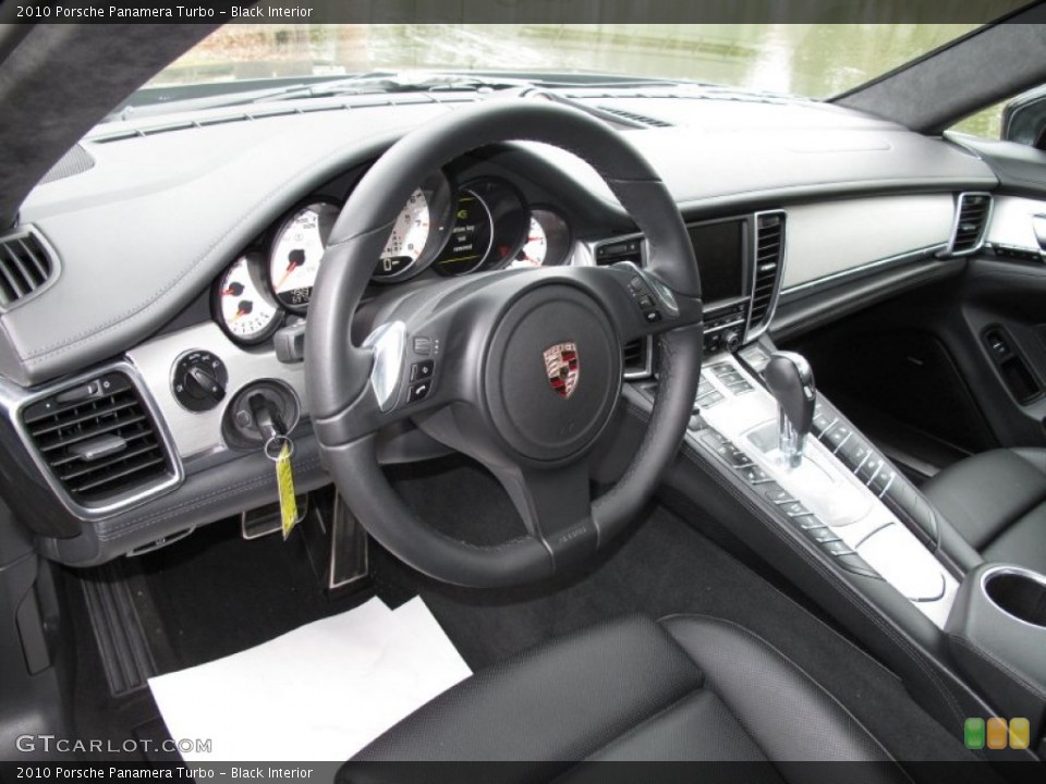 Black Interior Prime Interior for the 2010 Porsche Panamera Turbo #78333249