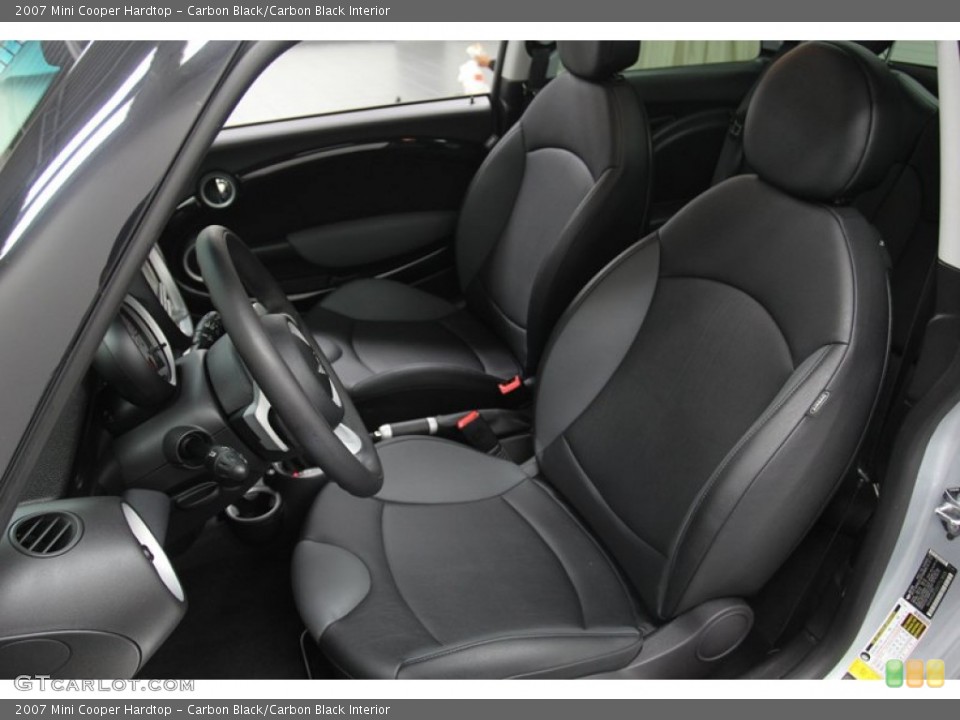 Carbon Black/Carbon Black Interior Front Seat for the 2007 Mini Cooper Hardtop #78334949