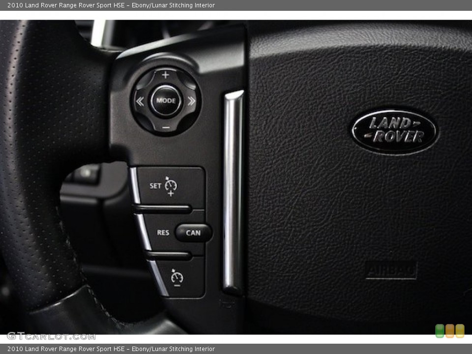 Ebony/Lunar Stitching Interior Controls for the 2010 Land Rover Range Rover Sport HSE #78335391