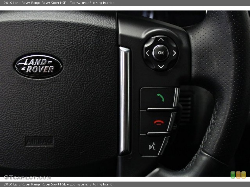 Ebony/Lunar Stitching Interior Controls for the 2010 Land Rover Range Rover Sport HSE #78335409