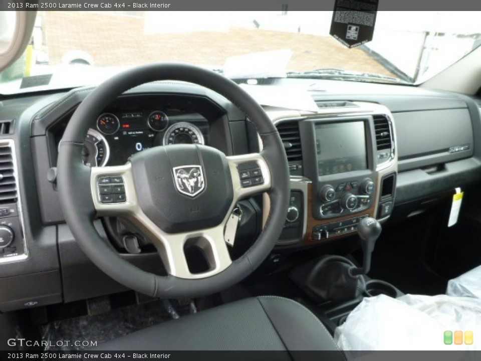 Black Interior Dashboard for the 2013 Ram 2500 Laramie Crew Cab 4x4 #78335542