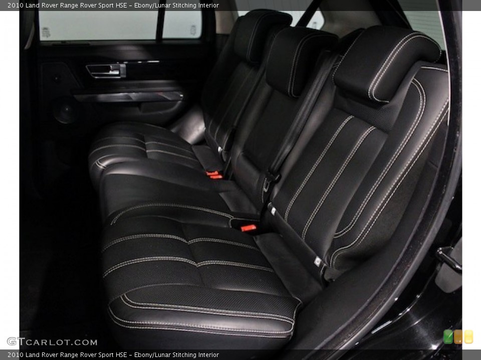 Ebony/Lunar Stitching Interior Rear Seat for the 2010 Land Rover Range Rover Sport HSE #78335544