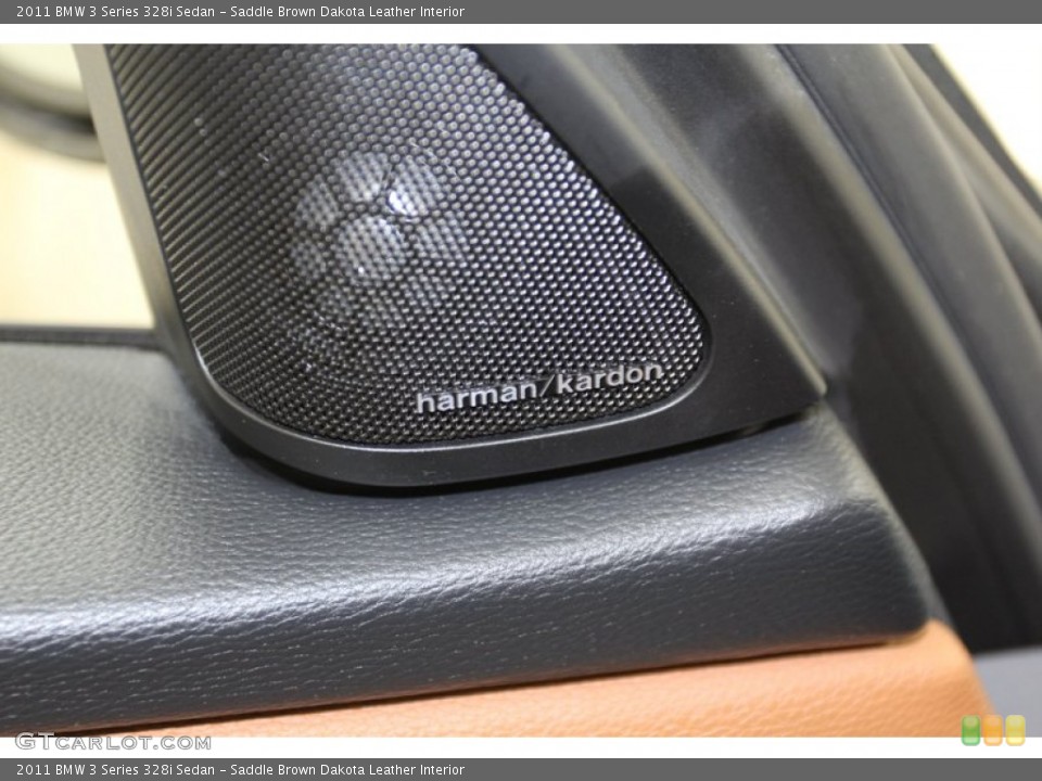 Saddle Brown Dakota Leather Interior Audio System for the 2011 BMW 3 Series 328i Sedan #78335964