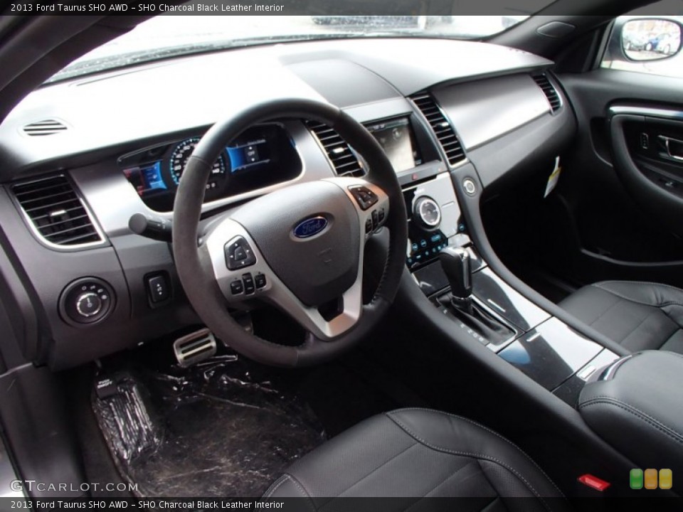 SHO Charcoal Black Leather 2013 Ford Taurus Interiors