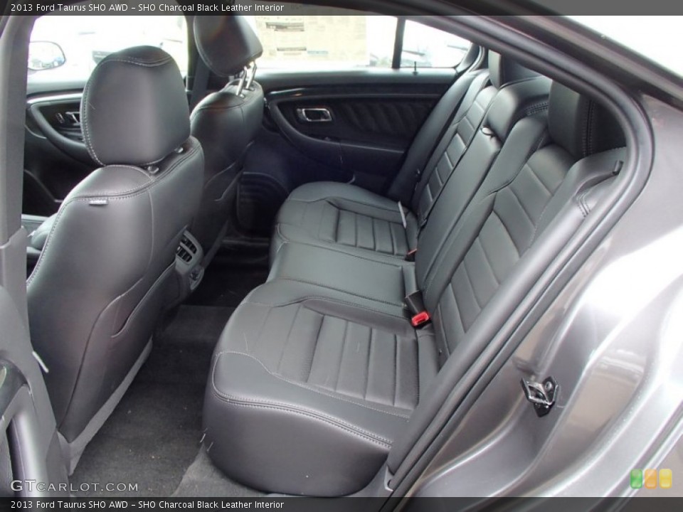 SHO Charcoal Black Leather Interior Rear Seat for the 2013 Ford Taurus SHO AWD #78336559