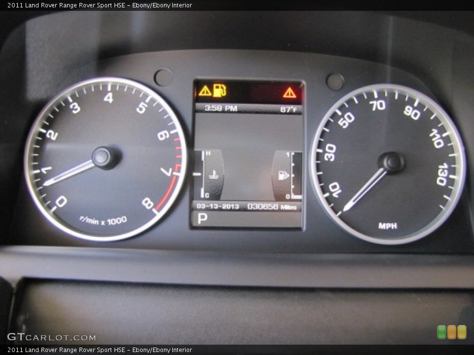 Ebony/Ebony Interior Gauges for the 2011 Land Rover Range Rover Sport HSE #78336754