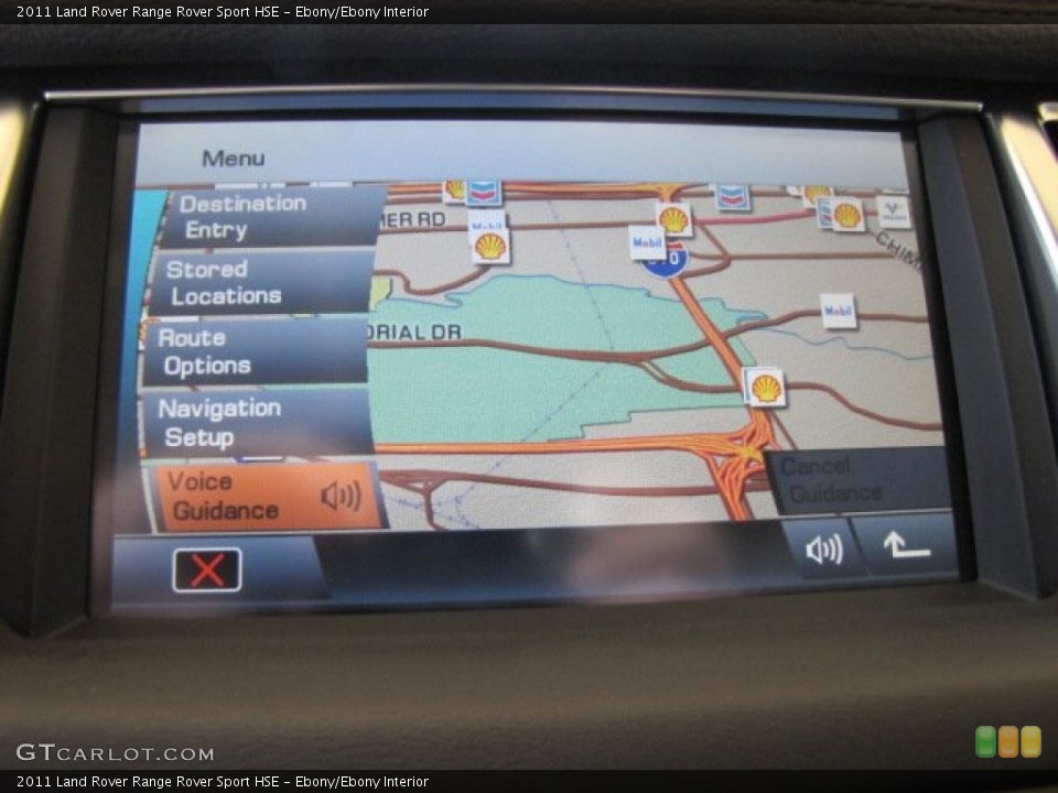 Ebony/Ebony Interior Navigation for the 2011 Land Rover Range Rover Sport HSE #78336795