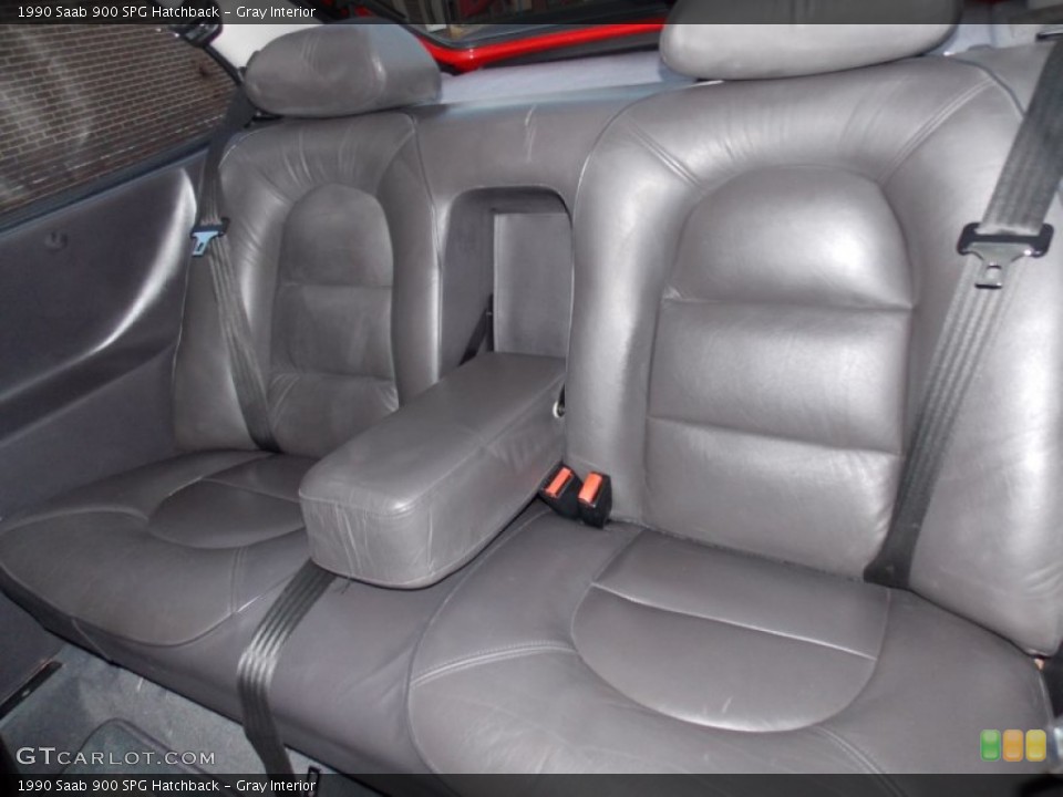 Gray Interior Rear Seat for the 1990 Saab 900 SPG Hatchback #78337067