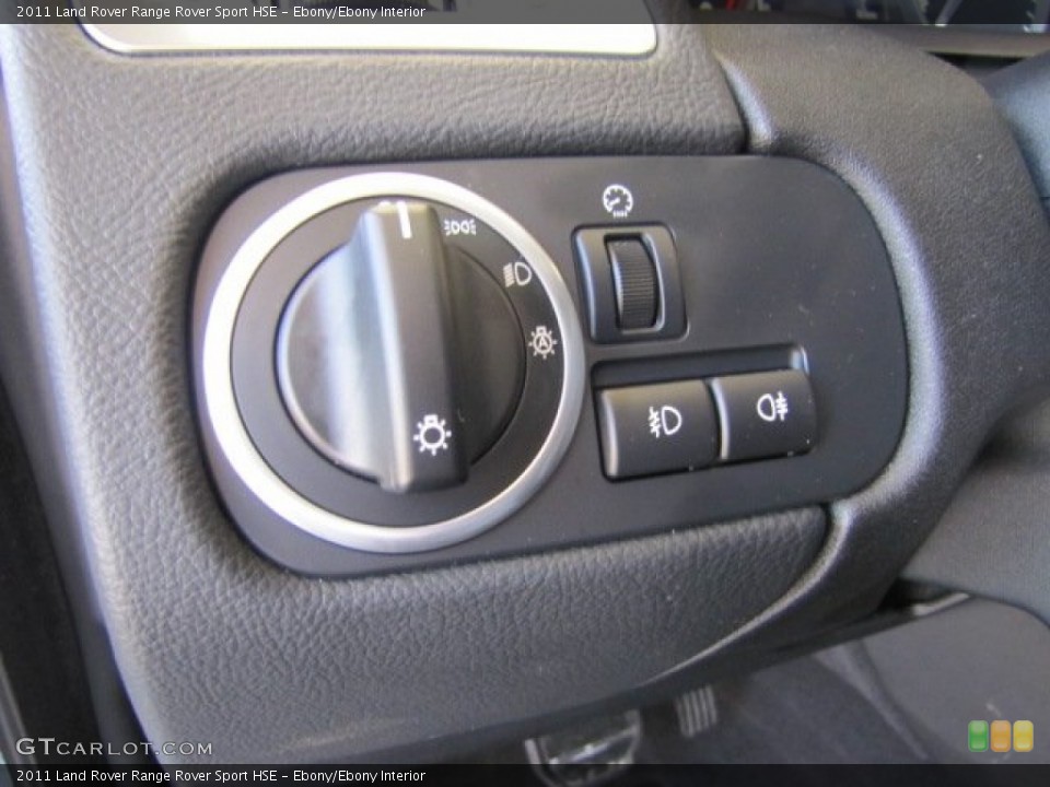 Ebony/Ebony Interior Controls for the 2011 Land Rover Range Rover Sport HSE #78337185