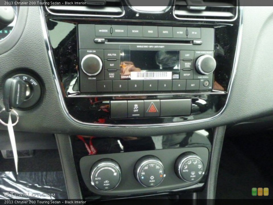 Black Interior Controls for the 2013 Chrysler 200 Touring Sedan #78337900