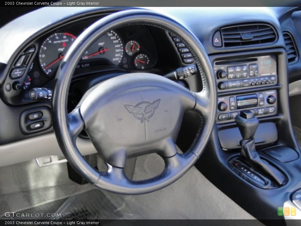 Light Gray Interior Steering Wheel for the 2003 Chevrolet Corvette Coupe #78338154