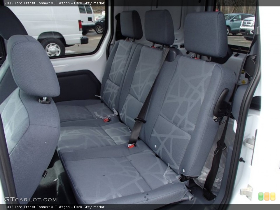 Dark Gray Interior Rear Seat for the 2013 Ford Transit Connect XLT Wagon #78338199