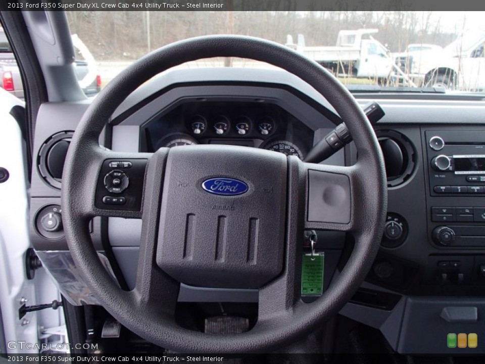 Steel Interior Steering Wheel for the 2013 Ford F350 Super Duty XL Crew Cab 4x4 Utility Truck #78339108