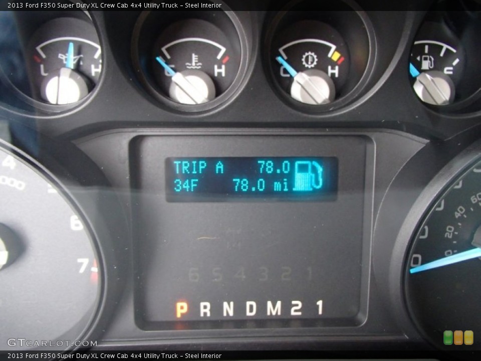 Steel Interior Gauges for the 2013 Ford F350 Super Duty XL Crew Cab 4x4 Utility Truck #78339129