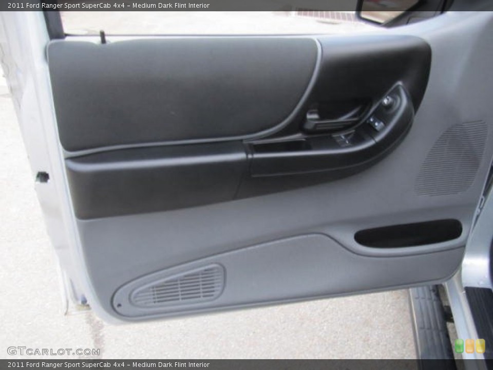 Medium Dark Flint Interior Door Panel for the 2011 Ford Ranger Sport SuperCab 4x4 #78341029