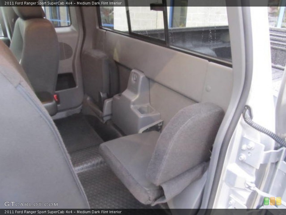 Medium Dark Flint Interior Rear Seat for the 2011 Ford Ranger Sport SuperCab 4x4 #78341063