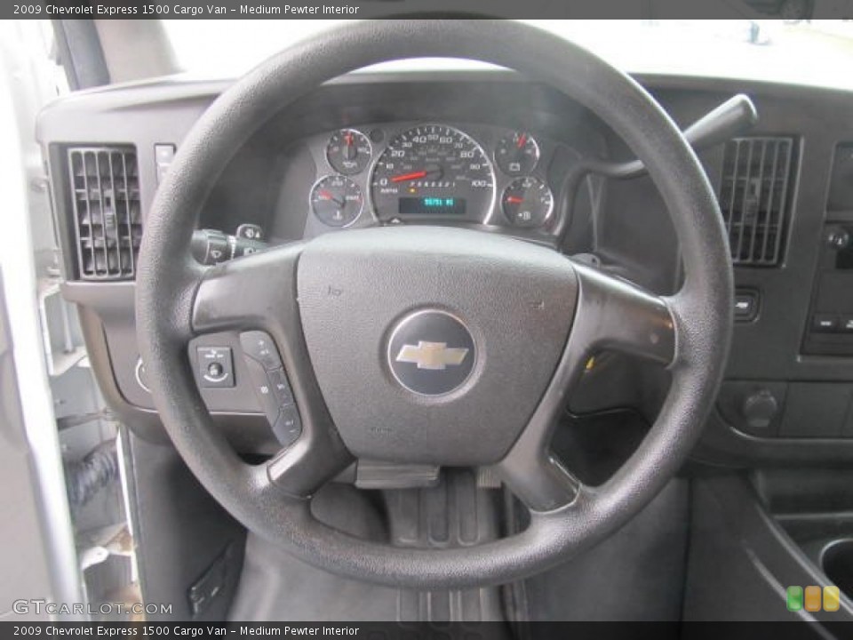 Medium Pewter Interior Steering Wheel for the 2009 Chevrolet Express 1500 Cargo Van #78341246
