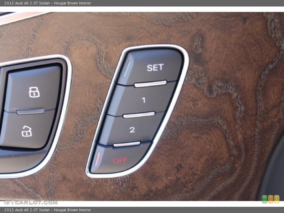 Nougat Brown Interior Controls for the 2013 Audi A6 2.0T Sedan #78341677