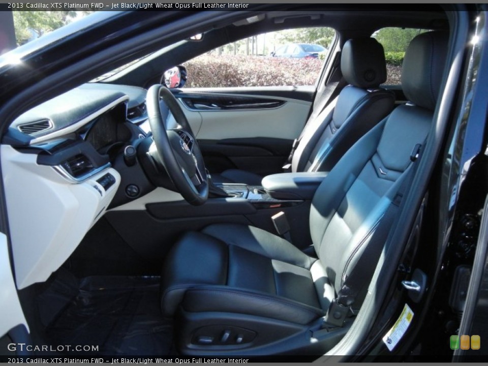 Jet Black/Light Wheat Opus Full Leather Interior Photo for the 2013 Cadillac XTS Platinum FWD #78341853