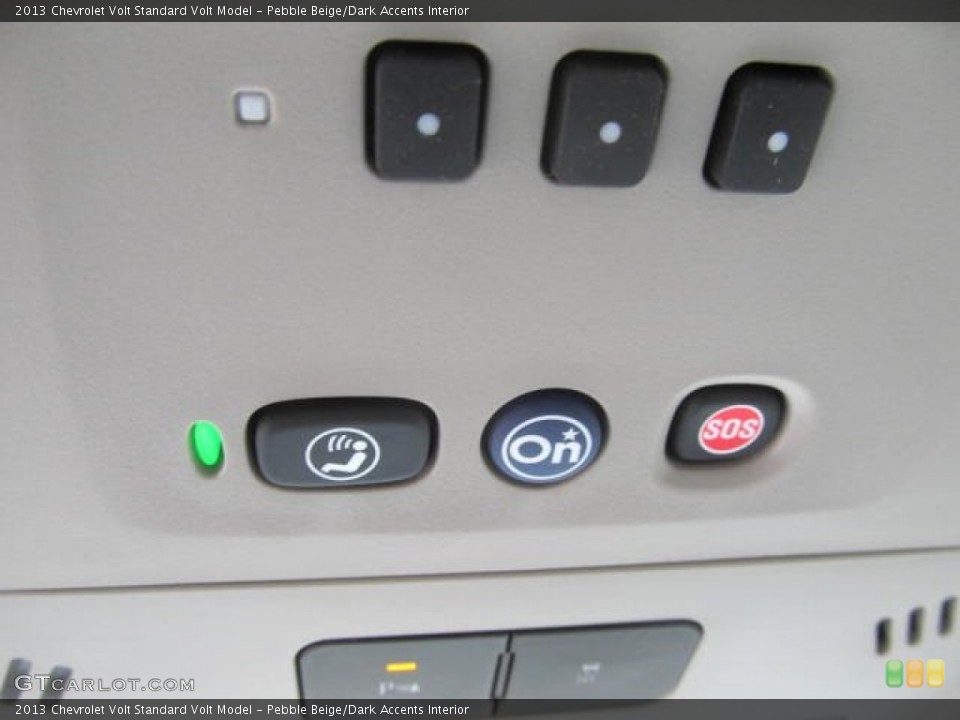 Pebble Beige/Dark Accents Interior Controls for the 2013 Chevrolet Volt  #78343329