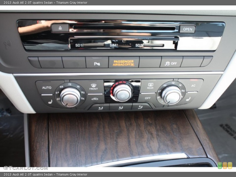 Titanium Gray Interior Controls for the 2013 Audi A6 2.0T quattro Sedan #78343941