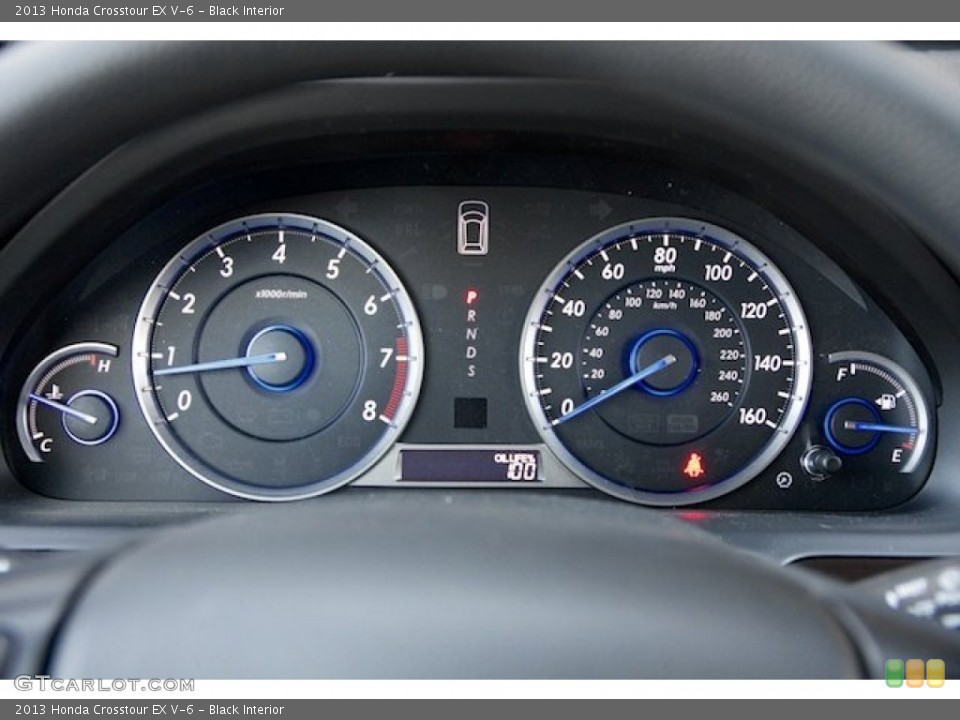 Black Interior Gauges for the 2013 Honda Crosstour EX V-6 #78344274