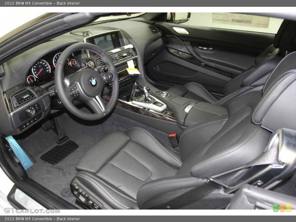 Black Interior Prime Interior for the 2013 BMW M6 Convertible #78344727