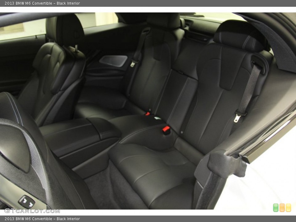 Black Interior Rear Seat for the 2013 BMW M6 Convertible #78344782