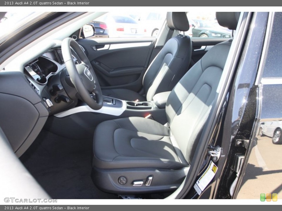 Black Interior Front Seat for the 2013 Audi A4 2.0T quattro Sedan #78345777