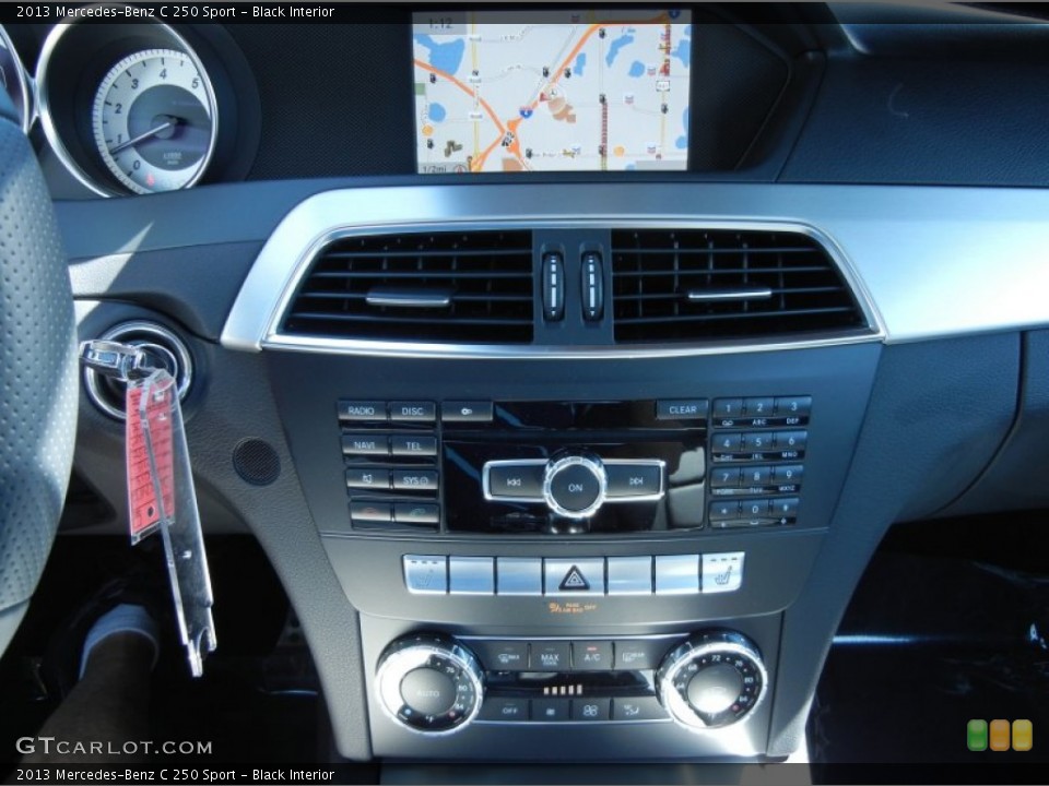 Black Interior Controls for the 2013 Mercedes-Benz C 250 Sport #78345870