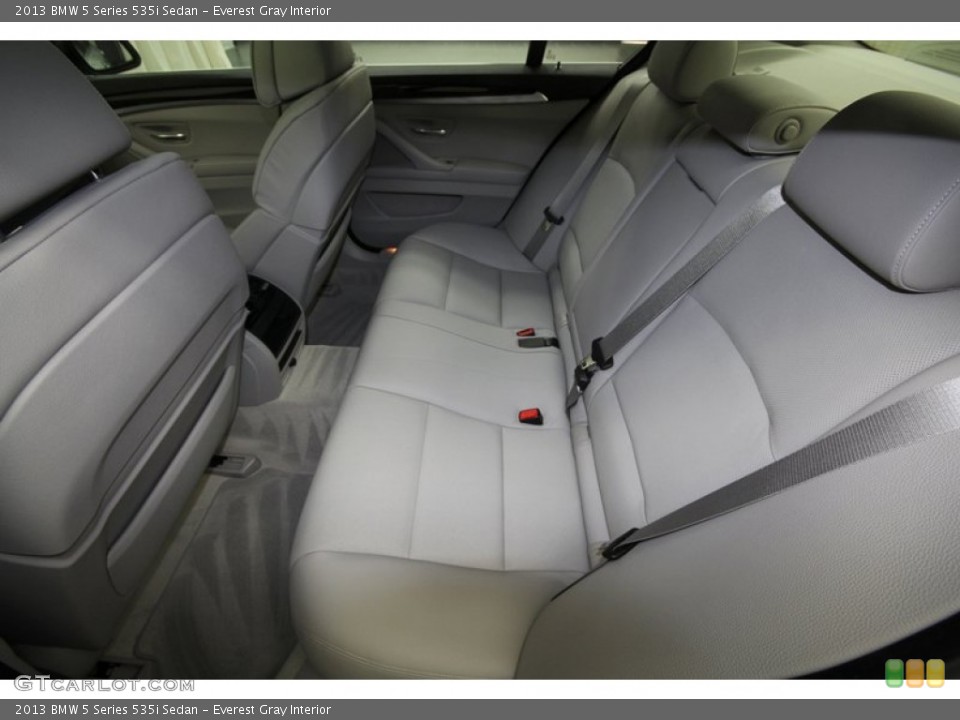 Everest Gray Interior Rear Seat for the 2013 BMW 5 Series 535i Sedan #78346236
