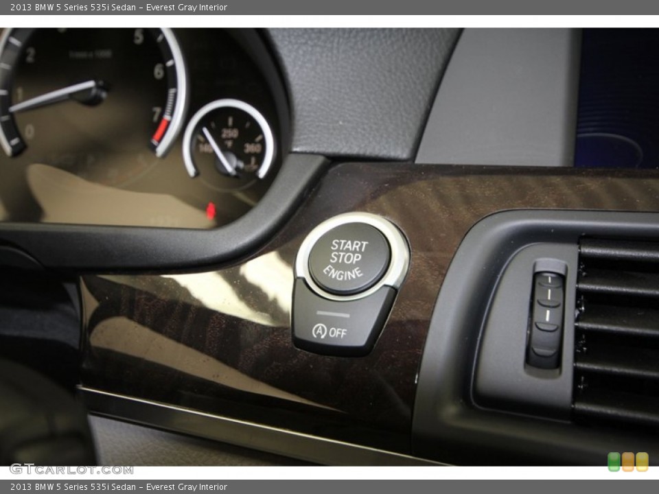 Everest Gray Interior Controls for the 2013 BMW 5 Series 535i Sedan #78346440