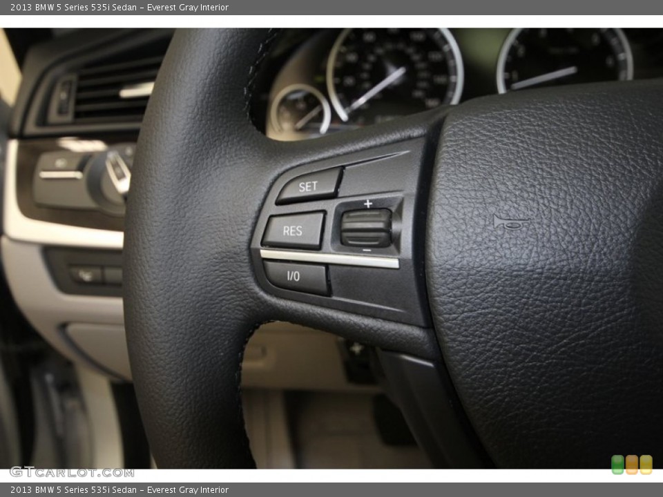 Everest Gray Interior Controls for the 2013 BMW 5 Series 535i Sedan #78346479