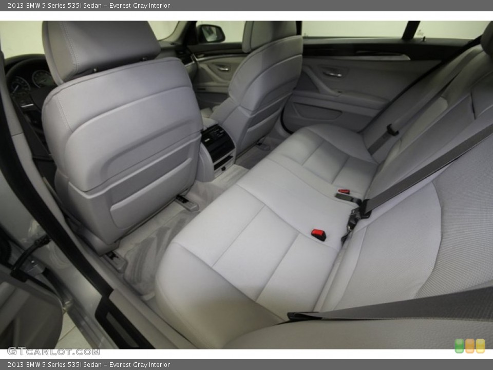 Everest Gray Interior Rear Seat for the 2013 BMW 5 Series 535i Sedan #78346536