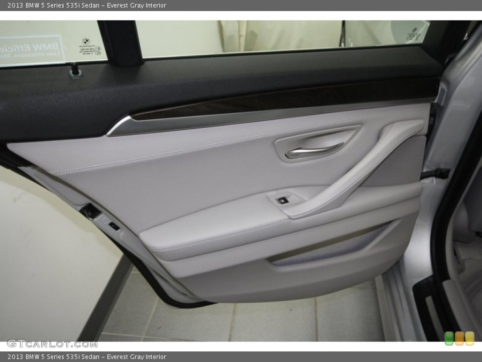 Everest Gray Interior Door Panel for the 2013 BMW 5 Series 535i Sedan #78346543