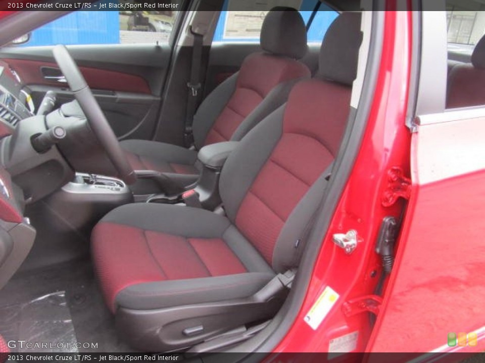 Jet Black/Sport Red Interior Front Seat for the 2013 Chevrolet Cruze LT/RS #78346731