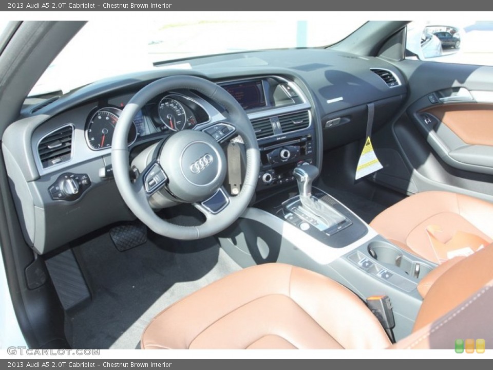 Chestnut Brown Interior Photo for the 2013 Audi A5 2.0T Cabriolet #78348624