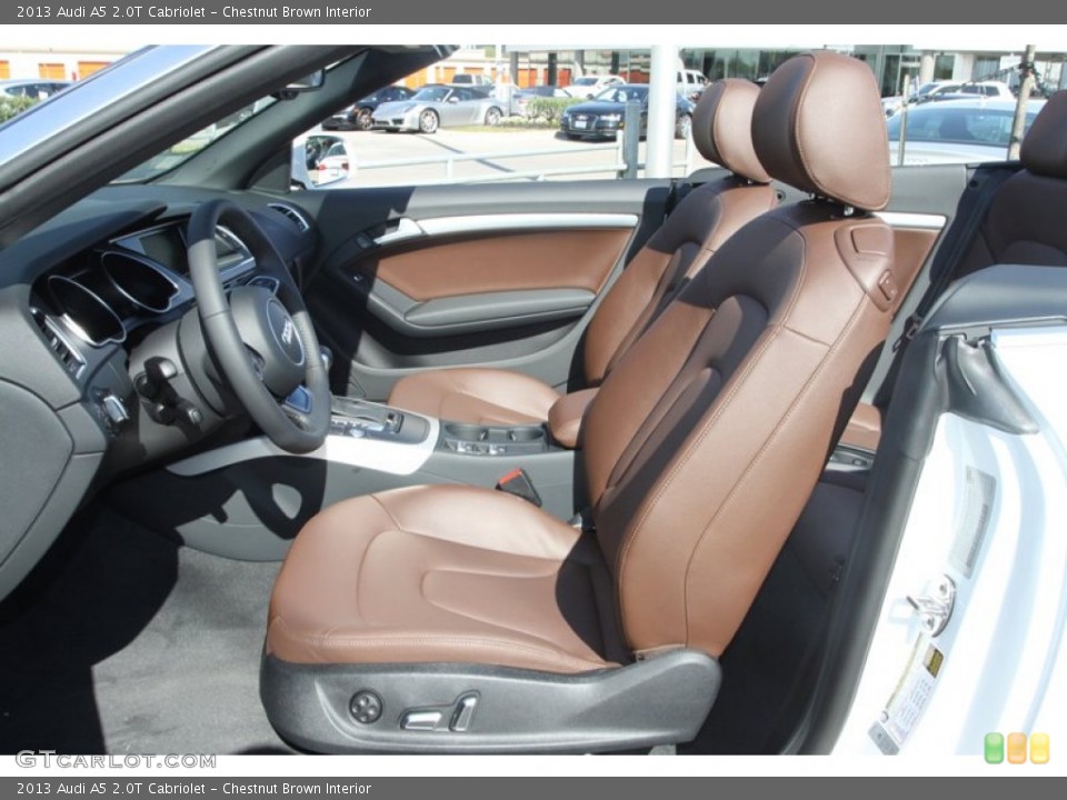 Chestnut Brown Interior Front Seat for the 2013 Audi A5 2.0T Cabriolet #78348642