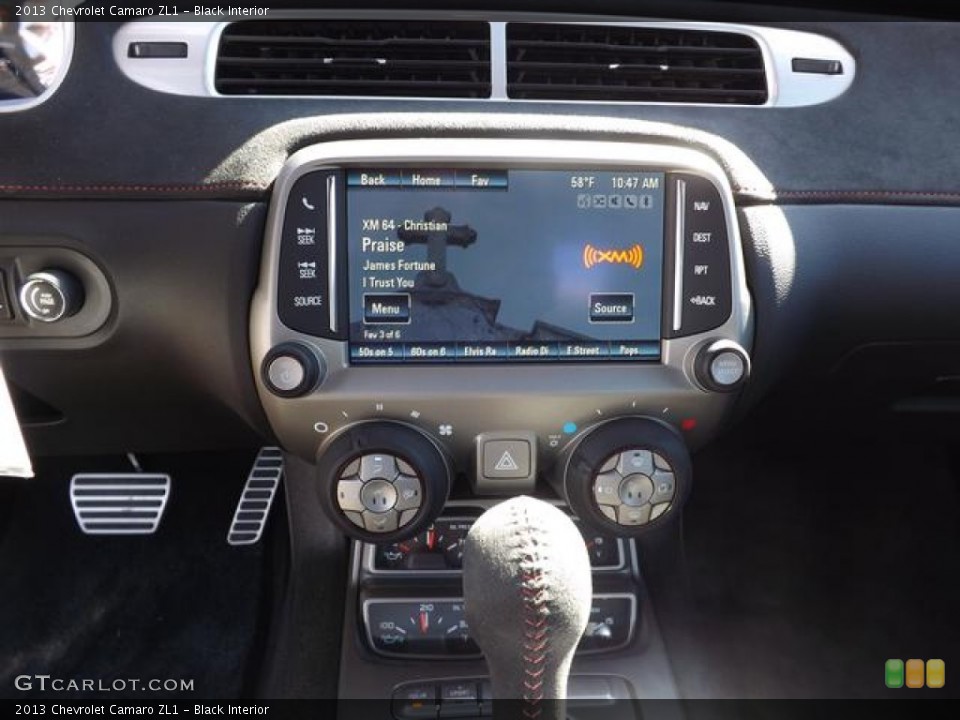 Black Interior Controls for the 2013 Chevrolet Camaro ZL1 #78349035