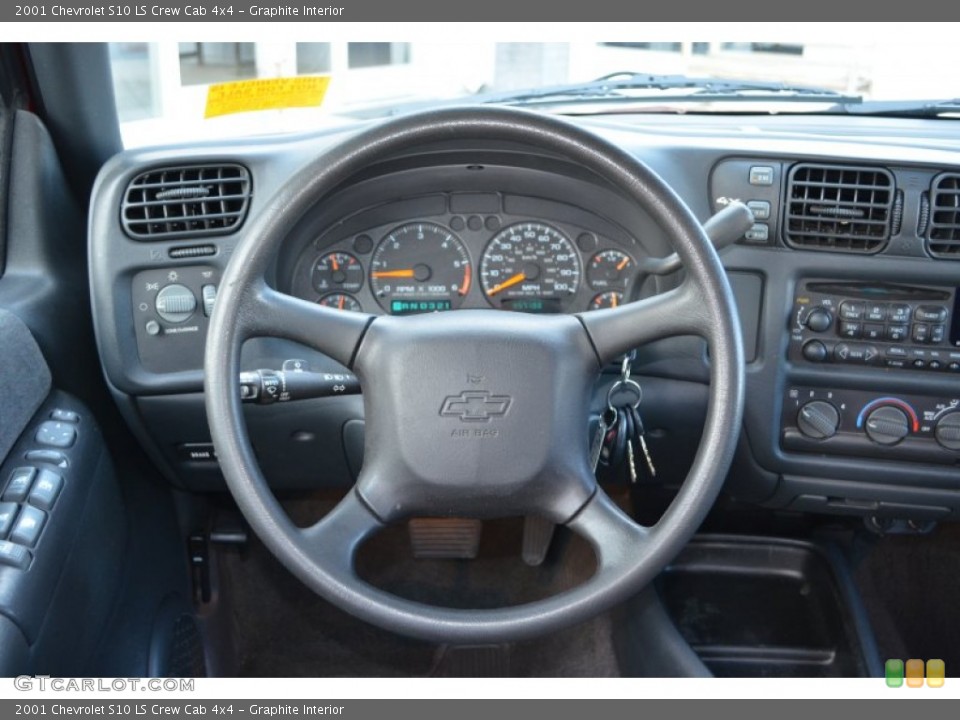 Graphite Interior Steering Wheel for the 2001 Chevrolet S10 LS Crew Cab 4x4 #78349077