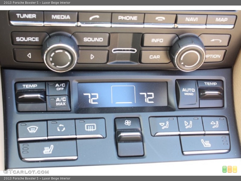 Luxor Beige Interior Controls for the 2013 Porsche Boxster S #78349422