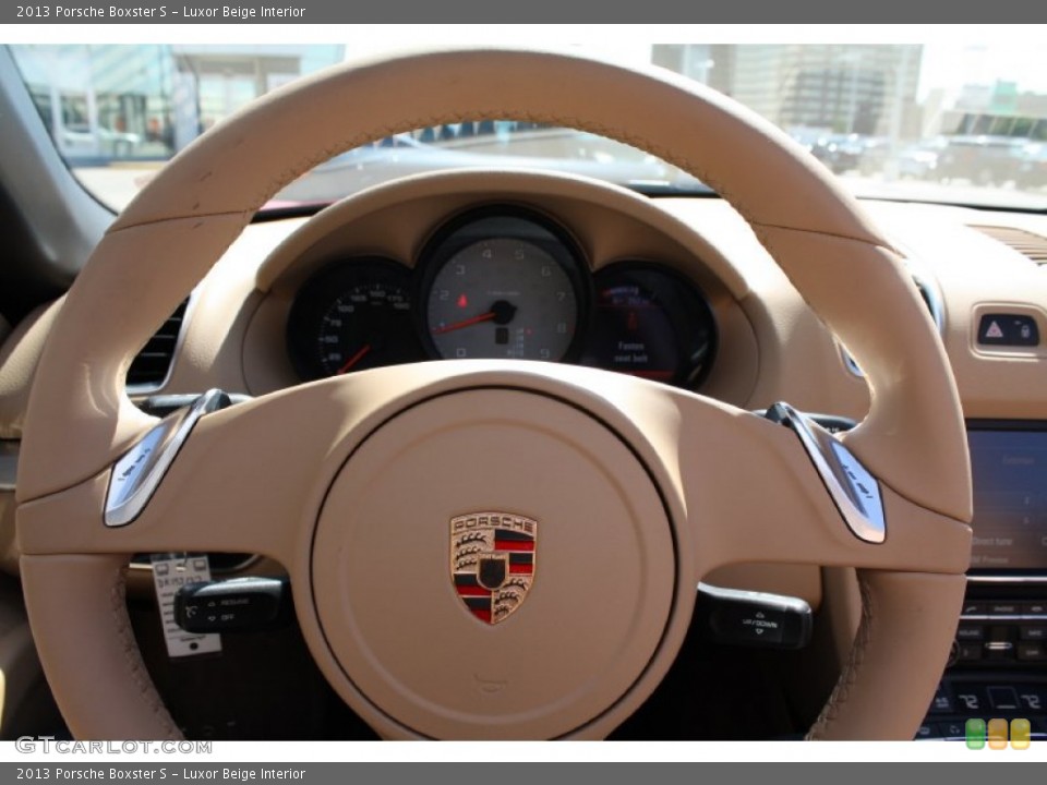 Luxor Beige Interior Steering Wheel for the 2013 Porsche Boxster S #78349486