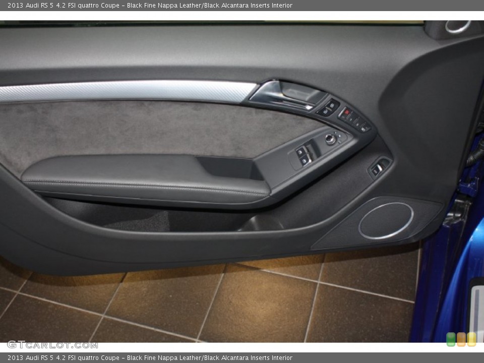 Black Fine Nappa Leather/Black Alcantara Inserts Interior Door Panel for the 2013 Audi RS 5 4.2 FSI quattro Coupe #78349858