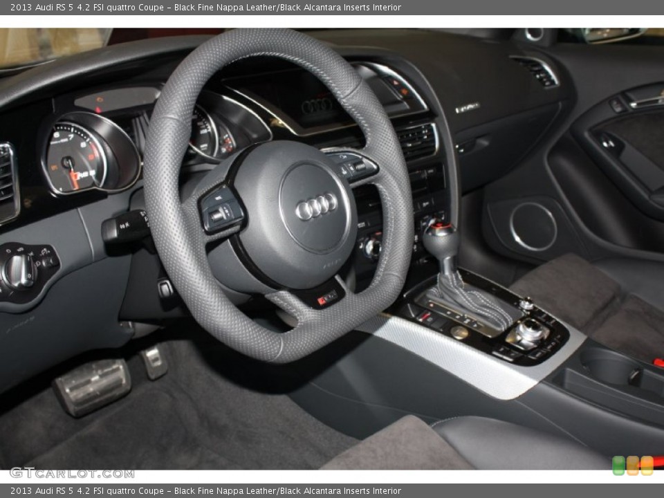 Black Fine Nappa Leather/Black Alcantara Inserts Interior Photo for the 2013 Audi RS 5 4.2 FSI quattro Coupe #78349881