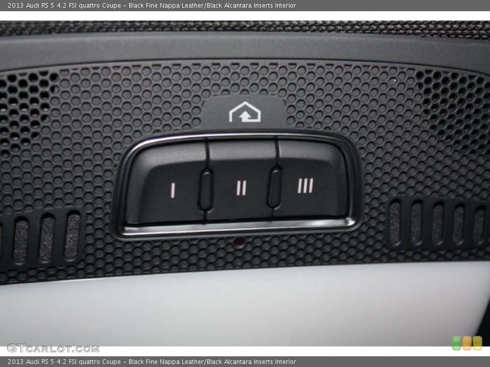 Black Fine Nappa Leather/Black Alcantara Inserts Interior Controls for the 2013 Audi RS 5 4.2 FSI quattro Coupe #78350018