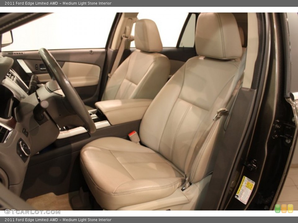 Medium Light Stone Interior Front Seat for the 2011 Ford Edge Limited AWD #78350067