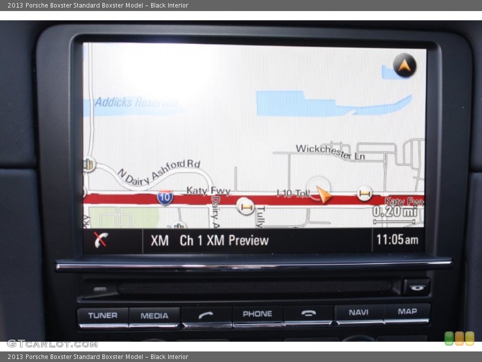 Black Interior Navigation for the 2013 Porsche Boxster  #78350100