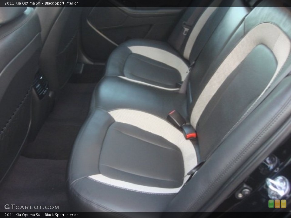 Black Sport Interior Rear Seat for the 2011 Kia Optima SX #78350115